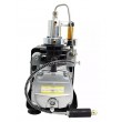 Компрессор высокого давления (220V, 12V, 300bar, 4500psi, 1,8 кВт), вод. охлаждение, фильтр и автостоп - фото № 2