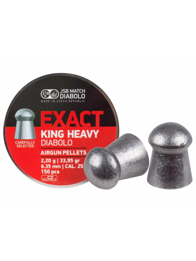 Пули JSB Diabolo Exact King Heavy 6,35 мм, 2,2 г (150 штук)