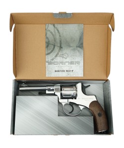 Пневматический револьвер Borner NGT-P пулевой (Silver)