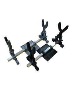 Подставка для чистки оружия BG Max с лотком (серый)