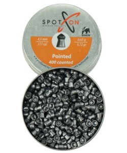 Пули для пневматики SPOTON Pointed 4,5 мм, 0,63 г (400 штук)