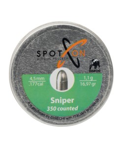 Пули для пневматики SPOTON Sniper 4,5 мм, 1,10 г (350 штук)