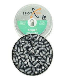 Пули для пневматики SPOTON Sniper 4,5 мм, 1,10 г (350 штук)