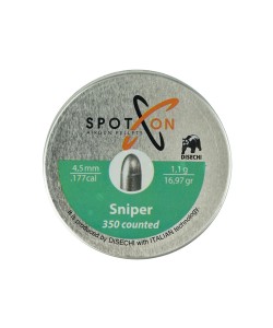 Пули для пневматики SPOTON Sniper 4,5 мм, 1,10 г (350 штук)