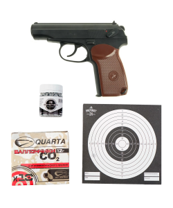 |Комплект| Пистолет Borner PM-X +500 шариков +10 баллончиков +мишени [Рекрут]