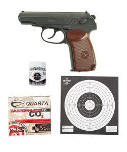 |Комплект| Пистолет Borner PM49 +500 шариков +10 баллончиков +мишени [Рекрут]