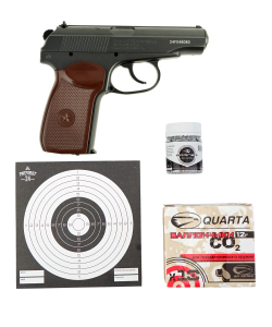 |Комплект| Пистолет Borner PM49 +500 шариков +10 баллончиков +мишени [Рекрут]