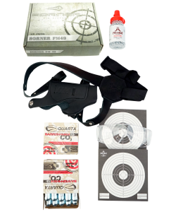 |Комплект| Пистолет Borner PM49 +1500 шариков +20 балл. +мишени +кобура +очки [Боец]