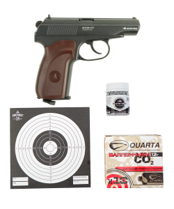 |Комплект| Пистолет Borner PM49 Blowback +500 шариков +10 баллончиков +мишени [Рекрут]