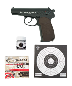 |Комплект| Пистолет Borner Retay PM49 +500 шариков +10 баллончиков +мишени [Рекрут]