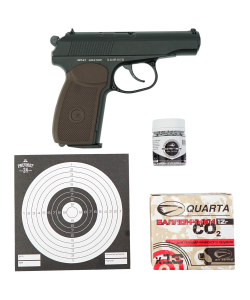 |Комплект| Пистолет Borner Retay PM49 +500 шариков +10 баллончиков +мишени [Рекрут]