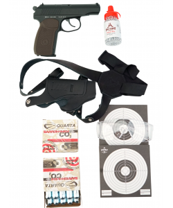 |Комплект| Пистолет Borner Retay PM49 +1500 шариков +20 балл. +мишени +кобура +очки [Боец]