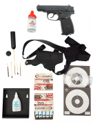 |Комплект| Пистолет Baikal МР-654К +1500 шар. +20 балл. +мишени +кобура +очки +пулеул. +уход [Ветеран]