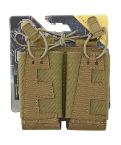 Подсумок под 2 магазина EmersonGear V-Edge Double Pistol Magazine Pouch (Coyote)