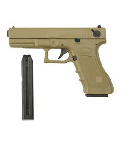 |Уценка| Страйкбольный пистолет Cyma Glock 18C AEP Tan (CM.030TN) (№ 946-УЦ)