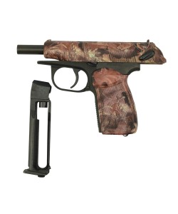 |Б/у| Пневматический пистолет Baikal МР-654К-23 (ПМ, камуфляж) (№ 518ком)