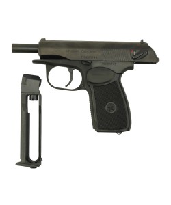 |Б/у| Пневматический пистолет Baikal МР-654К (ПМ, черная рукоять) (№ 519ком)