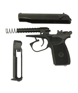 |Б/у| Пневматический пистолет Baikal МР-654К (ПМ, черная рукоять) (№ 519ком)