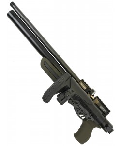 Пневматическая винтовка Ataman M20 SD 647 Ультра-компакт (Soft-Touch Olive, PCP, полнотел, редуктор) 6,35 мм