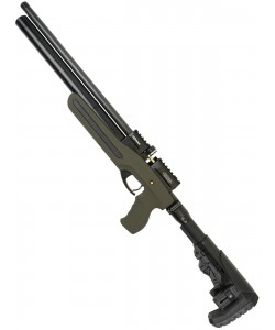 Пневматическая винтовка Ataman M20 SD 647 Ультра-компакт (Soft-Touch Olive, PCP, полнотел, редуктор) 6,35 мм