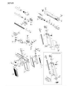 KJW KP-09 CZ75 цилиндр нозл (Part 32)