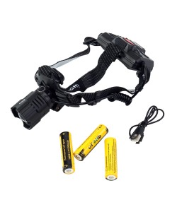 Фонарь налобный Огонь HT-106-P160 Zoom светодиодный, 3 режима