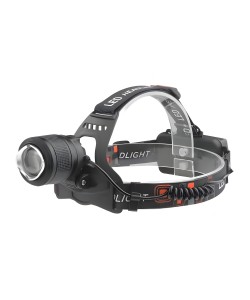 Фонарь налобный Огонь HT-193-1 Zoom светодиодный, 4 режима (белый+желтый свет)