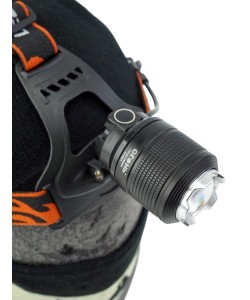 Фонарь налобный Огонь HT-193-5 Zoom светодиодный, 4 режима (белый+пурпурный свет)