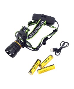 Фонарь налобный Огонь HT-197-P160 Zoom светодиодный, 3 режима