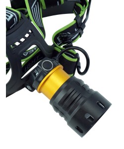 Фонарь налобный Огонь HT-225-TG Zoom светодиодный, 4 режима (белый+ультрафиолет свет)