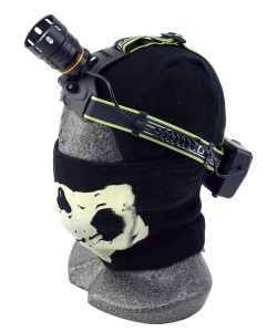 Фонарь налобный Огонь HT-225-TG Zoom светодиодный, 4 режима (белый+ультрафиолет свет)