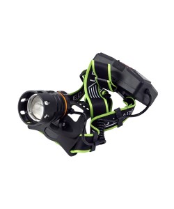 Фонарь налобный Огонь HT-225-TG Zoom светодиодный, 4 режима (белый+ультрафиолет свет)