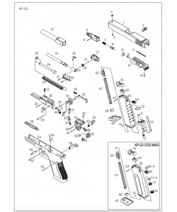 KJW G-23 цилиндр (Part 6)