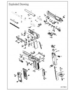 KJW M9 поджимной винт магазина CO2 (Part CM-8)