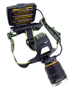 Фонарь налобный Огонь HT-326-P90 Zoom светодиодный, 3 режима