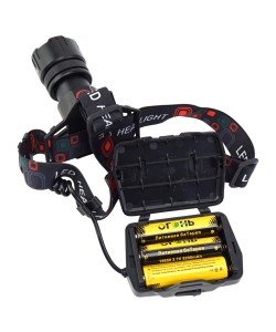 Фонарь налобный Огонь HT-329-PM10-TG Zoom светодиодный, 3 режима