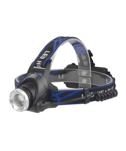 Фонарь налобный Огонь HT-416 Zoom светодиодный, 3 режима (белый+желтый свет)