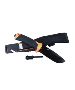 Нож туристический Ganzo G8012, лезвие 115 мм (Orange)
