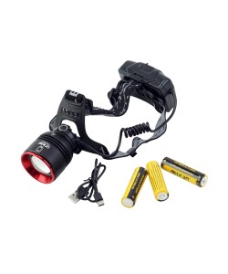 Фонарь налобный Огонь HT-3069-PM30-TG Zoom светодиодный, 1 режим