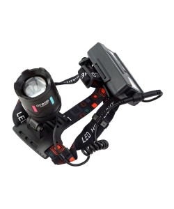 Фонарь налобный Огонь HT-3083-PM30-TG Zoom светодиодный, 3 режима