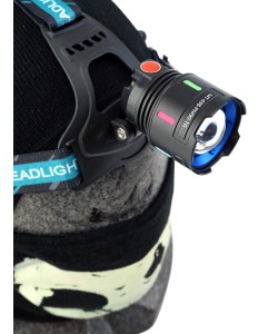 Фонарь налобный Огонь MT-698-PM90-TG Zoom светодиодный, 3 режима