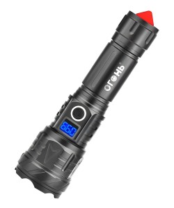 Фонарь светодиодный Огонь H-373-PM20-TG Zoom, 3 режима (со стеклобоем)