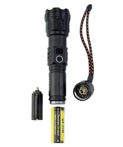 Фонарь светодиодный Огонь H-373-PM20-TG Zoom, 3 режима (со стеклобоем)