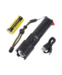 Фонарь светодиодный Огонь H-3005-P160 Zoom, 3 режима (со стеклобоем)