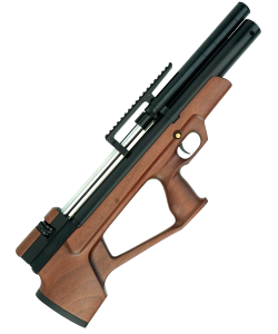 Пневматическая винтовка Dobermann Alfa Булл-пап (PCP, дерево, ствол AP350, редуктор, пер. взвод) 5,5 мм