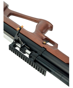 Пневматическая винтовка Dobermann Alfa Булл-пап (PCP, дерево, ствол AP350, редуктор, пер. взвод) 6,35 мм