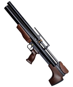 Пневматическая винтовка Dobermann Alfa Булл-пап (PCP, дерево, ствол AP450, редуктор, пер. взвод) 6,35 мм