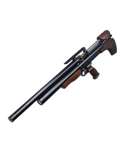 Пневматическая винтовка Dobermann Alfa Булл-пап (PCP, дерево, ствол AP550, редуктор, под полнотел, пер. взвод) 6,35 мм