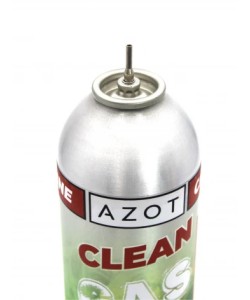 Газ Azot Clean Gas (пониженное содержание силикона) 900 мл