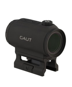 Коллиматорный прицел Gaut Tourmaline 1x25, точка 2 МОА с подсветкой, на Weaver (закрытый)